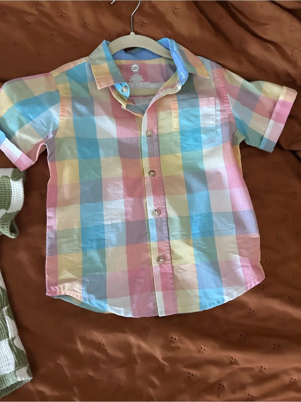 Boys button down short sleeves
